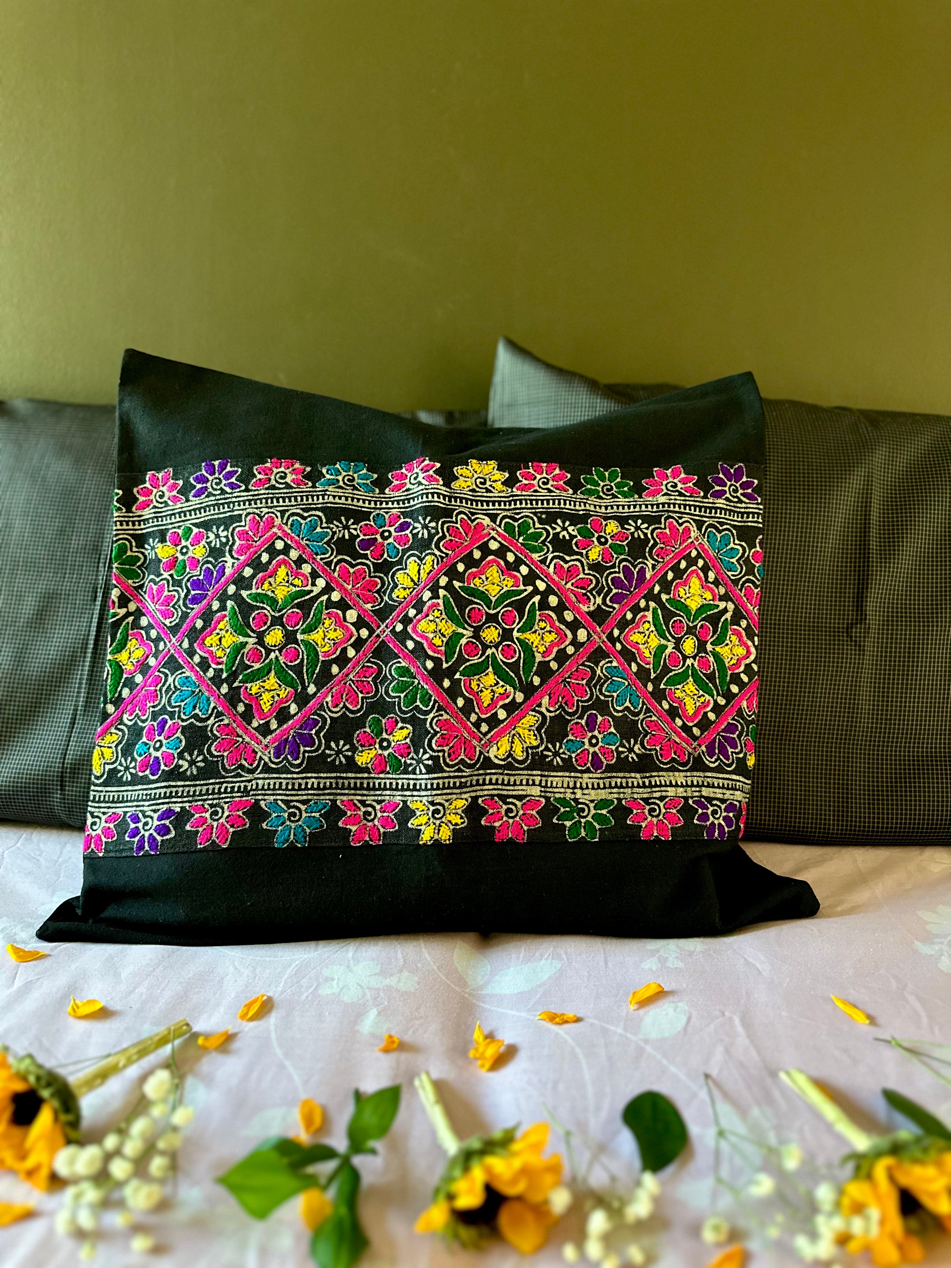 Floral Symphony Pillow