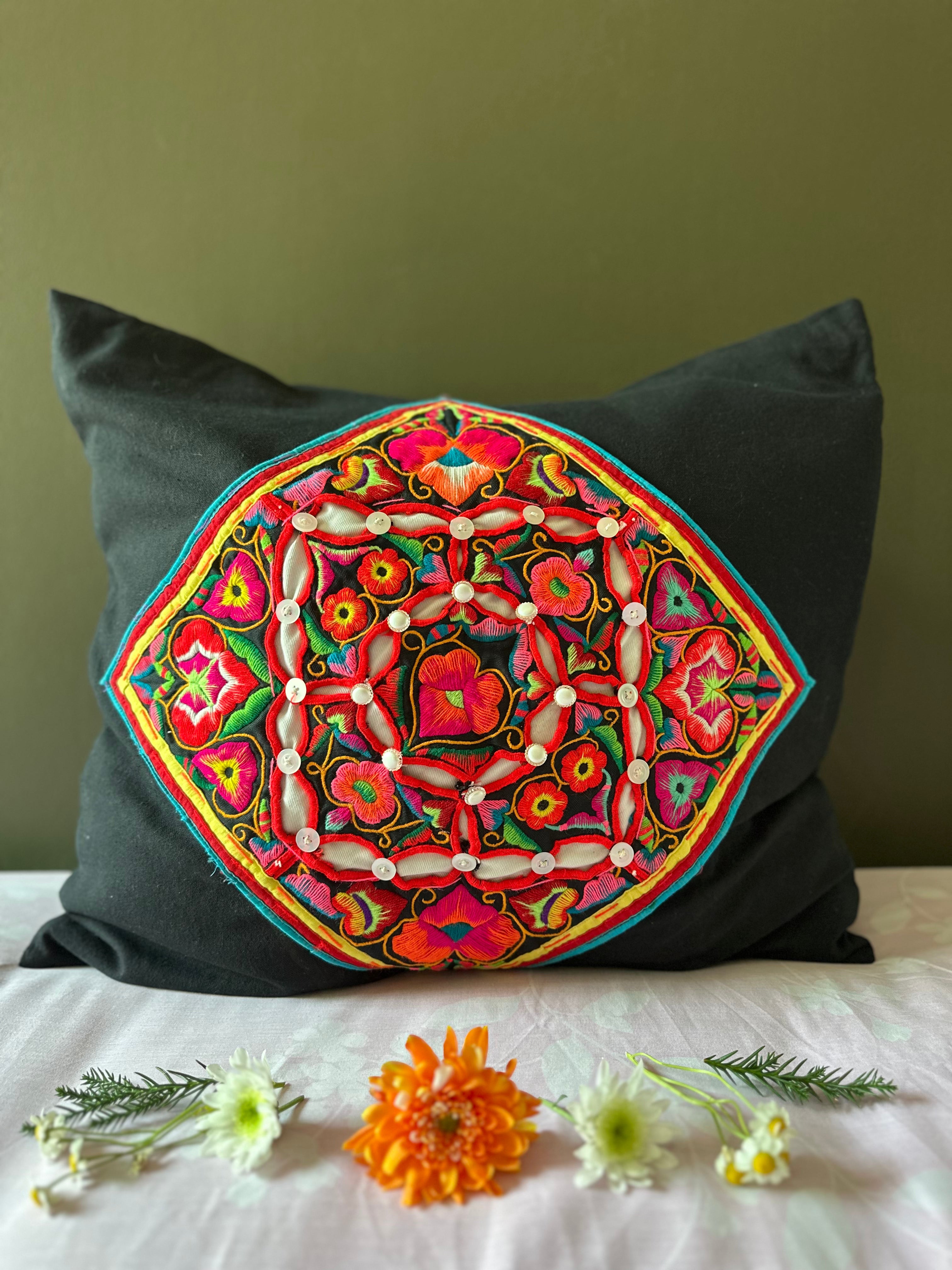 Vibrant Bloom Pillow